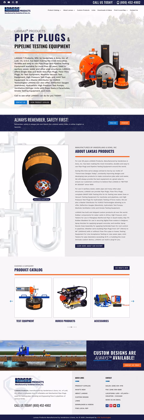 Vanderlans-Sons Homepage 1440px