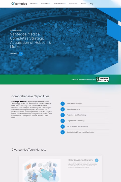 Vantege-Medical Homepage 1440px