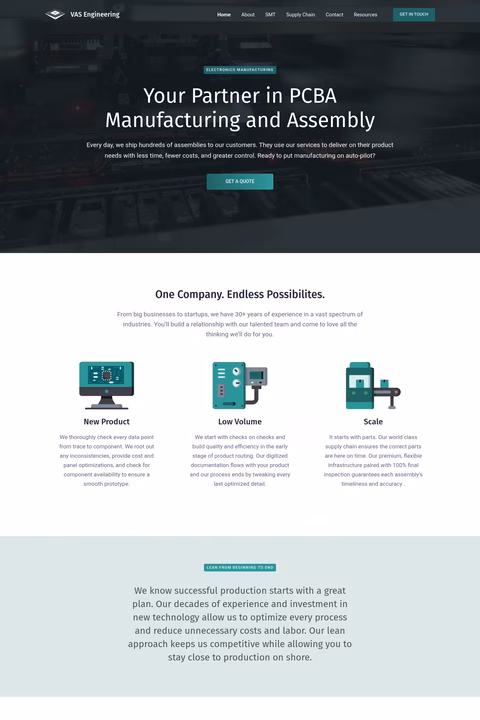 Vas-Engineering Homepage 1440px