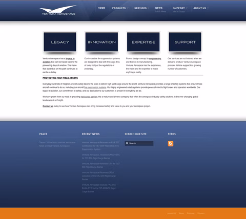 Ventura-Aerospace Homepage 1440px