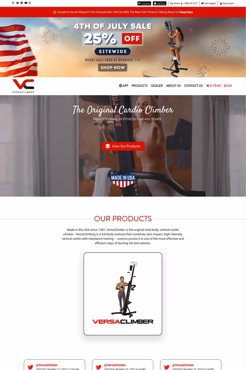 Versaclimber Homepage 1440px