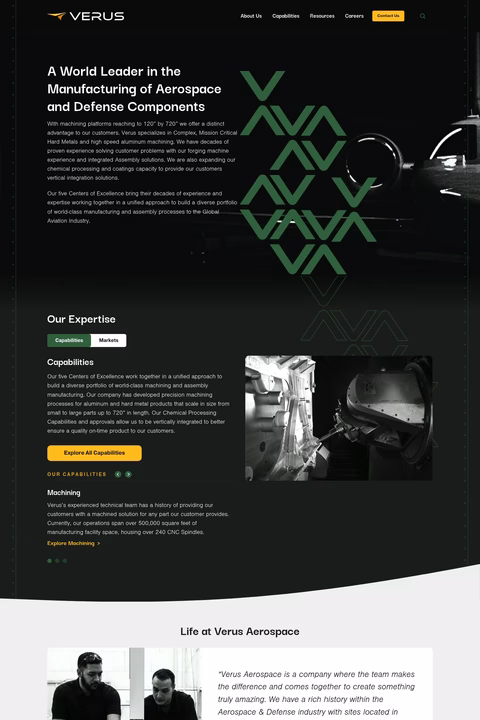 Verus-Aerospace Homepage 1440px