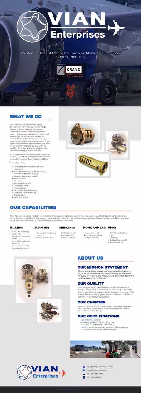 Vian-Enterprises Homepage 1440px