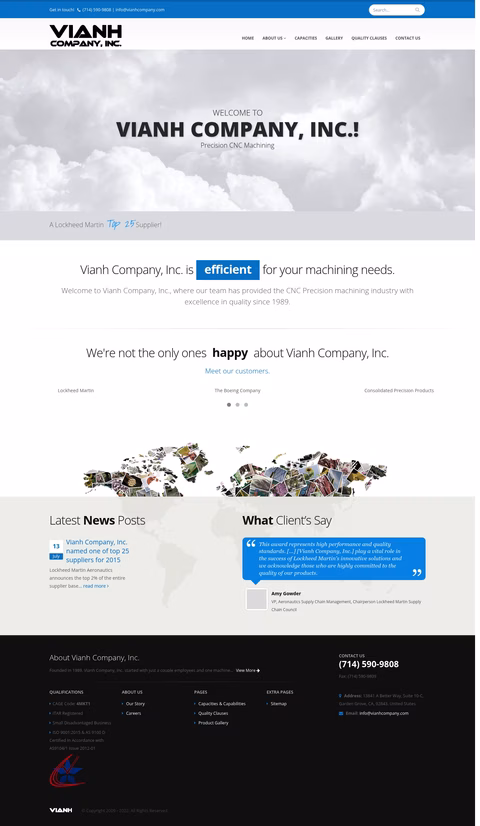 Vianh-Company Homepage 1440px