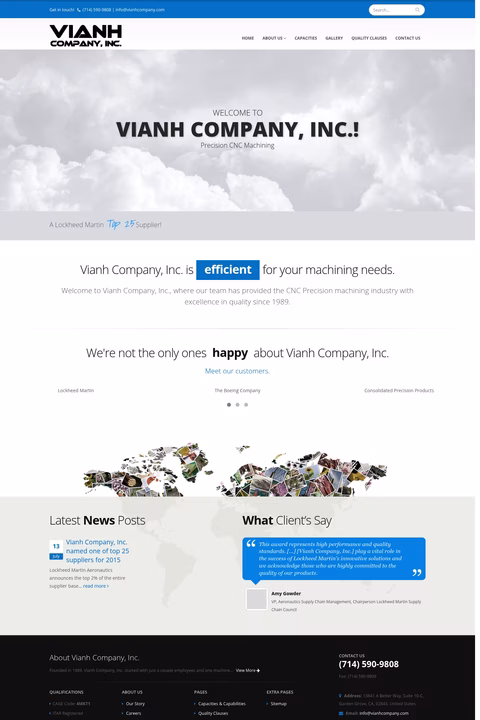 Vianh-Company Homepage 1440px