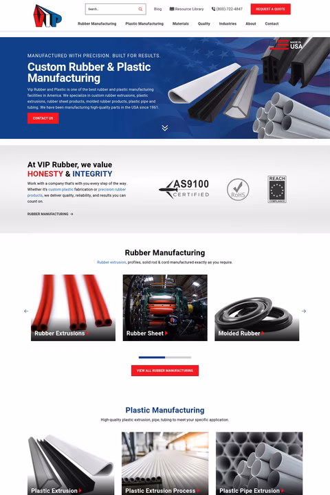 Vip-Rubber-Company Homepage 1440px