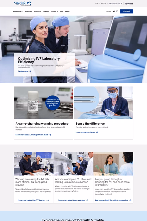 Vitrolife Homepage 1440px
