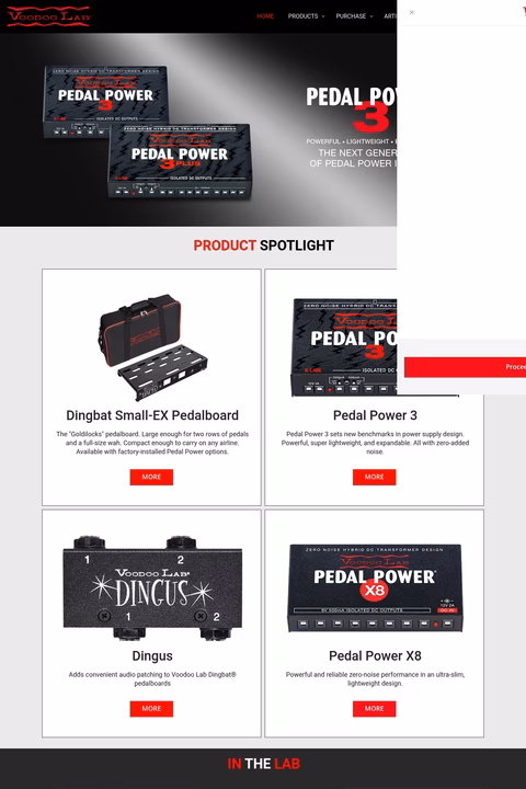 Voodoo-Lab Homepage 1440px