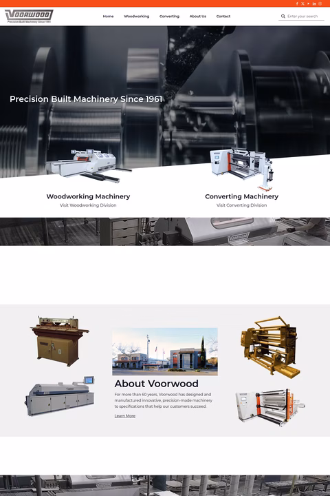 Voorwood-Precision-Machinery Homepage 1440px