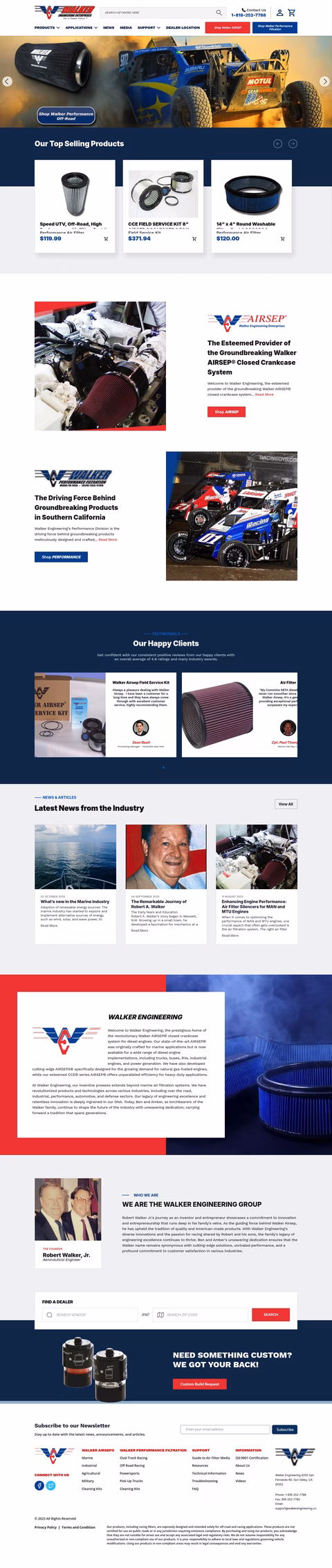 Walker-Engineering Homepage 1440px