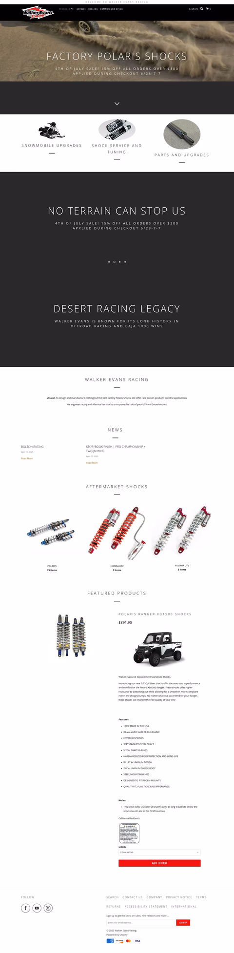 Walker-Evans-Racing Homepage 1440px