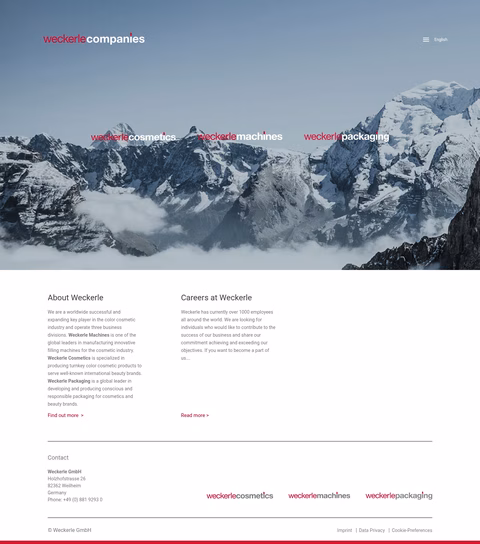 Weckerle Homepage 1440px