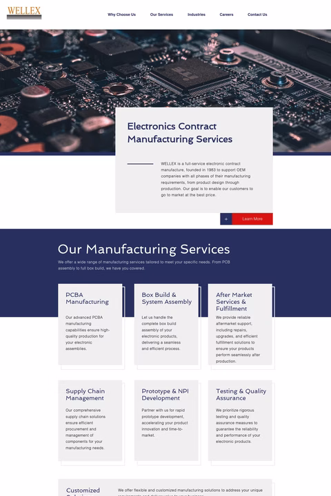 Wellex Homepage 1440px