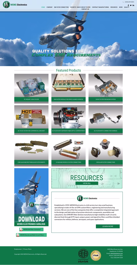 Wems-Electronics Homepage 1440px