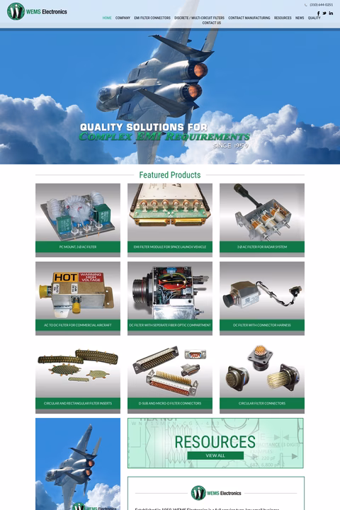 Wems-Electronics Homepage 1440px