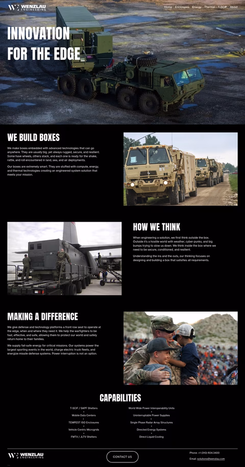 Wenzlau-Engineering Homepage 1440px