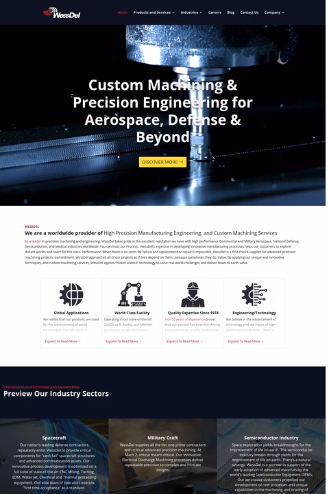 Wess-Del Homepage 1440px