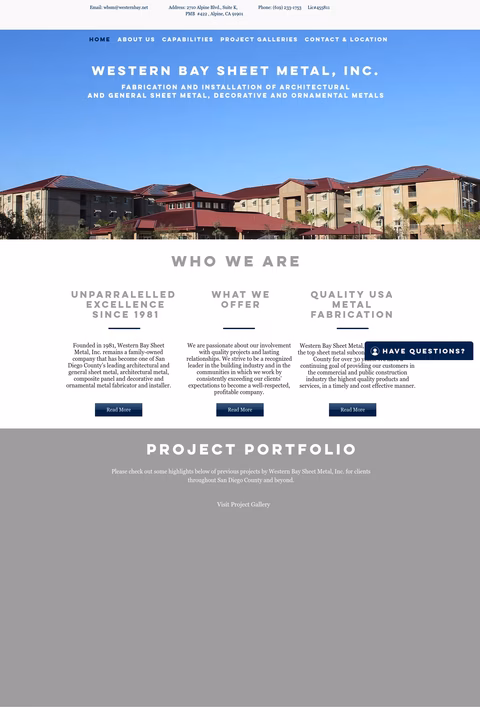 Western-Bay-Sheet-Metal Homepage 1440px