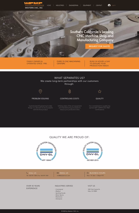 Western-Cnc Homepage 1440px