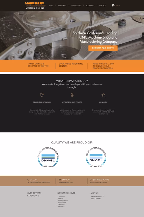 Western-Cnc Homepage 1440px