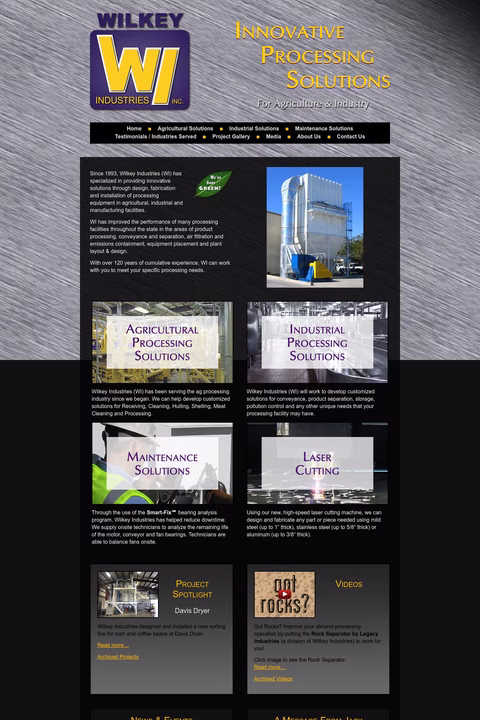 Wilkey-Industries Homepage 1440px