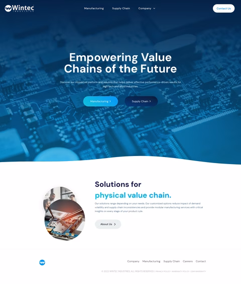 Wintec-Industries Homepage 1440px