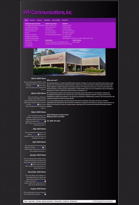 Wv-Communications Homepage 1440px