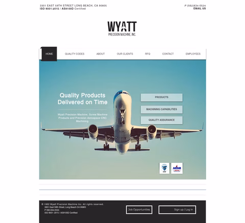 Wyatt-Precision-Machine Homepage 1440px