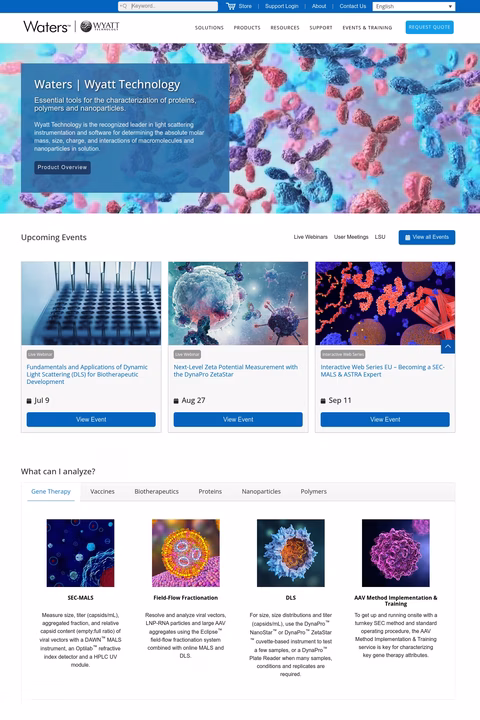 Wyatt-Technology Homepage 1440px