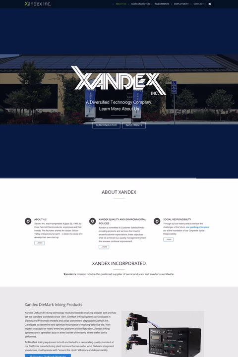 Xandex-Inc Homepage 1440px
