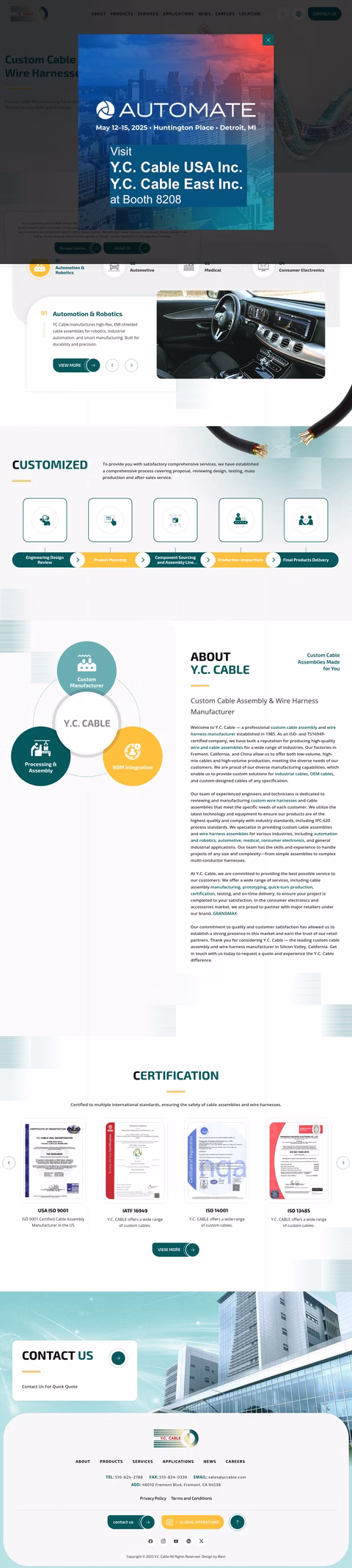 Y-C-Cable-Usa Homepage 1440px