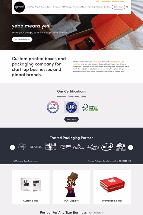 Yebo-Inc Homepage 1440px