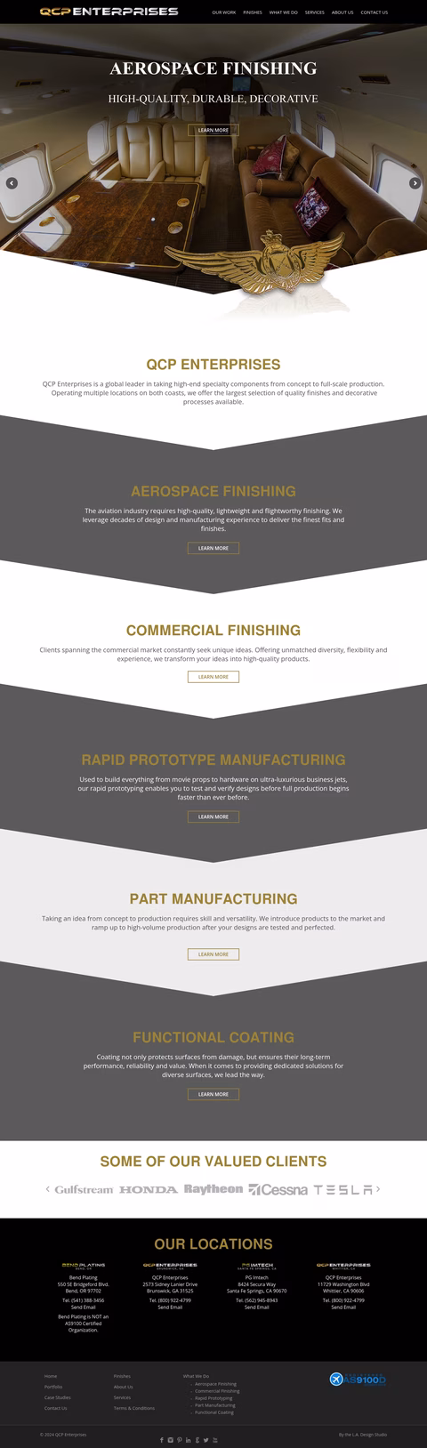 Quaker-City-Plating Homepage 1440px