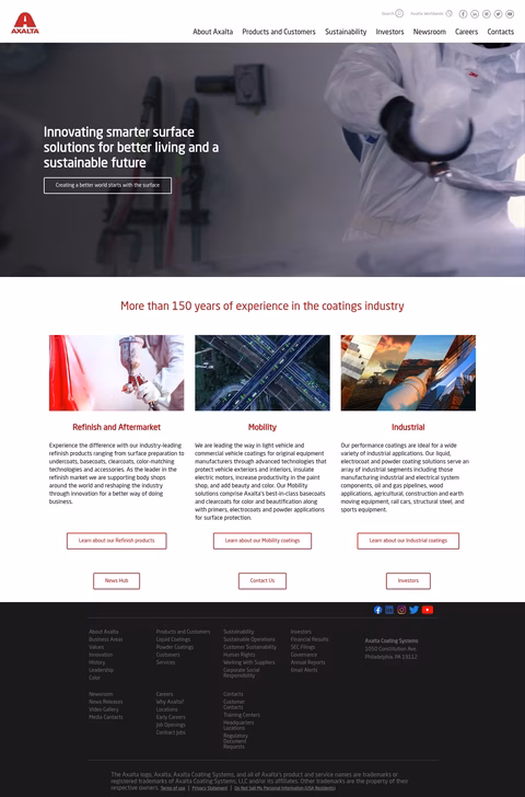 Axalta-Coating-Systems Homepage 1440px