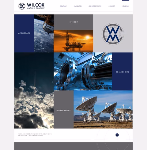 Wilcox-Machine-Company Homepage 1440px