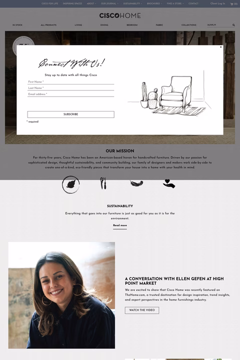 Cisco-Brothers Homepage 1440px