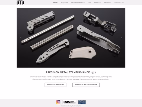 Diversified-Tool-Die Homepage 1440px