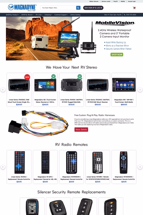 Magnadyne Homepage 1440px