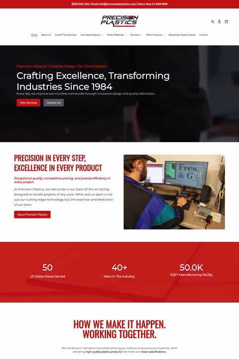 Precision-Plastics Homepage 1440px