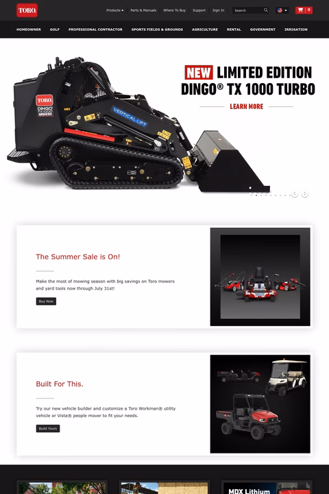 Toro Homepage 1440px