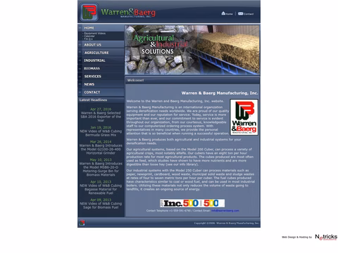 Warren-Baerg-Manufacturing Homepage 1440px