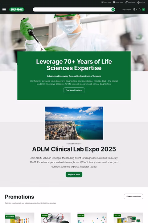 Bio-Rad-Laboratories Homepage 1440px