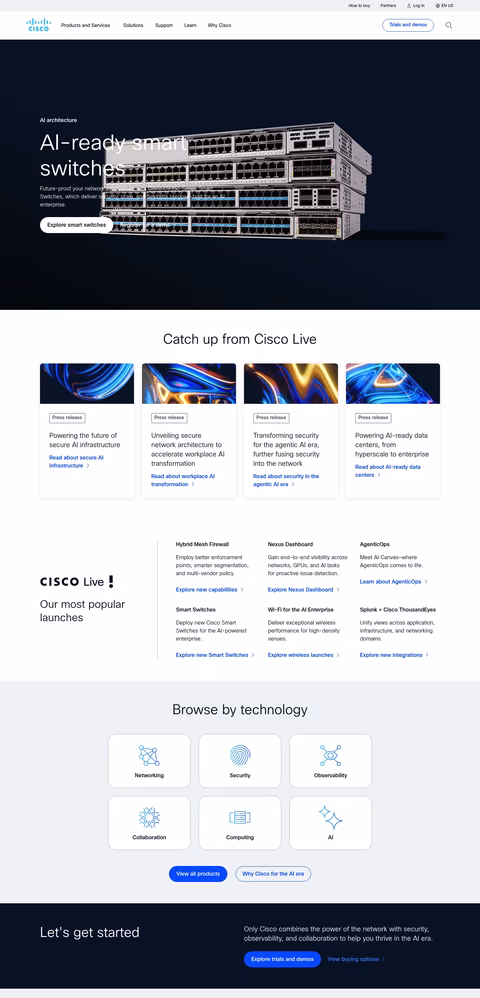 Cisco-Systems Homepage 1440px