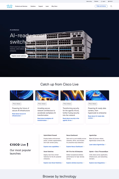 Cisco-Systems Homepage 1440px