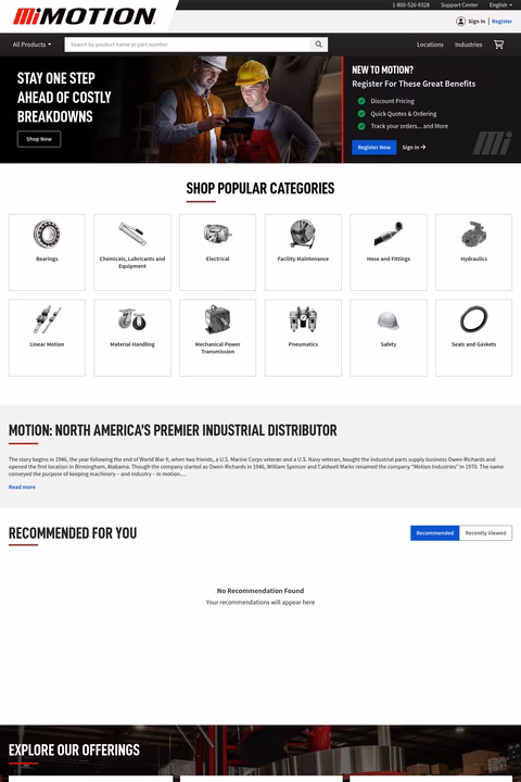 Motion-Industries Homepage 1440px