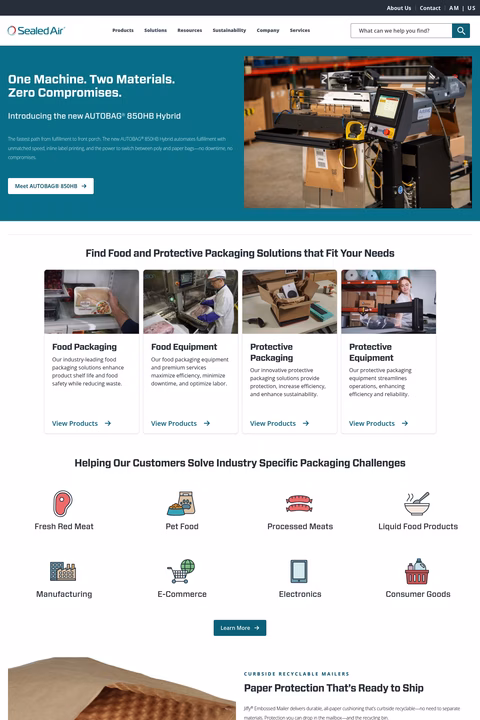 Sealed-Air-Corporation Homepage 1440px