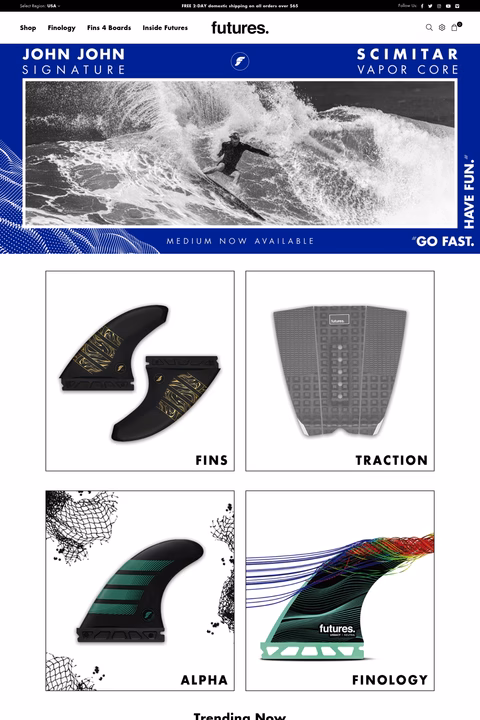 Future-Fins Homepage 1440px