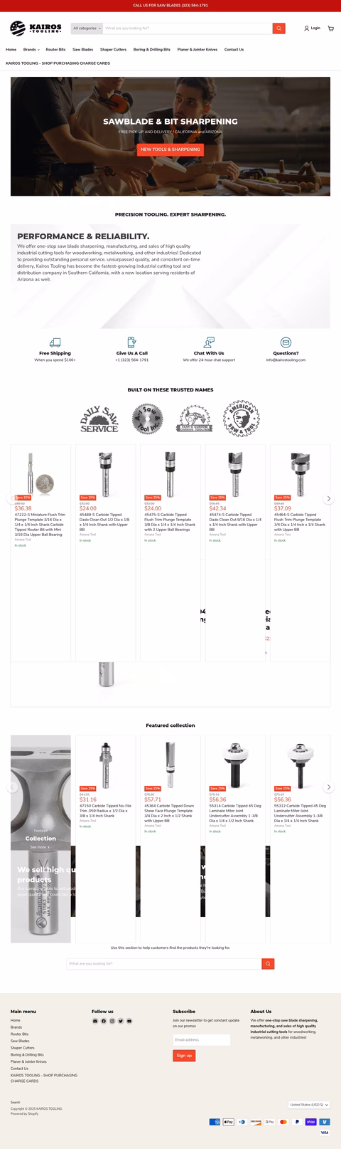 Kairos-Tooling Homepage 1440px