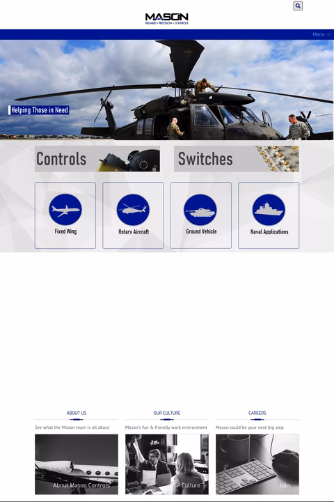Mason-Controls Homepage 1440px