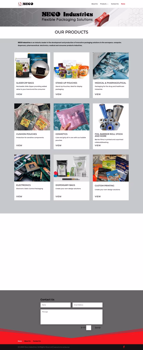 Seco-Industries Homepage 1440px